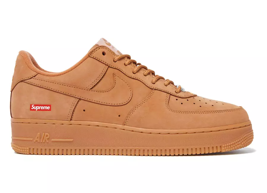 Supreme Drops Their Nike Air Force 1 Low “Flax” Collab