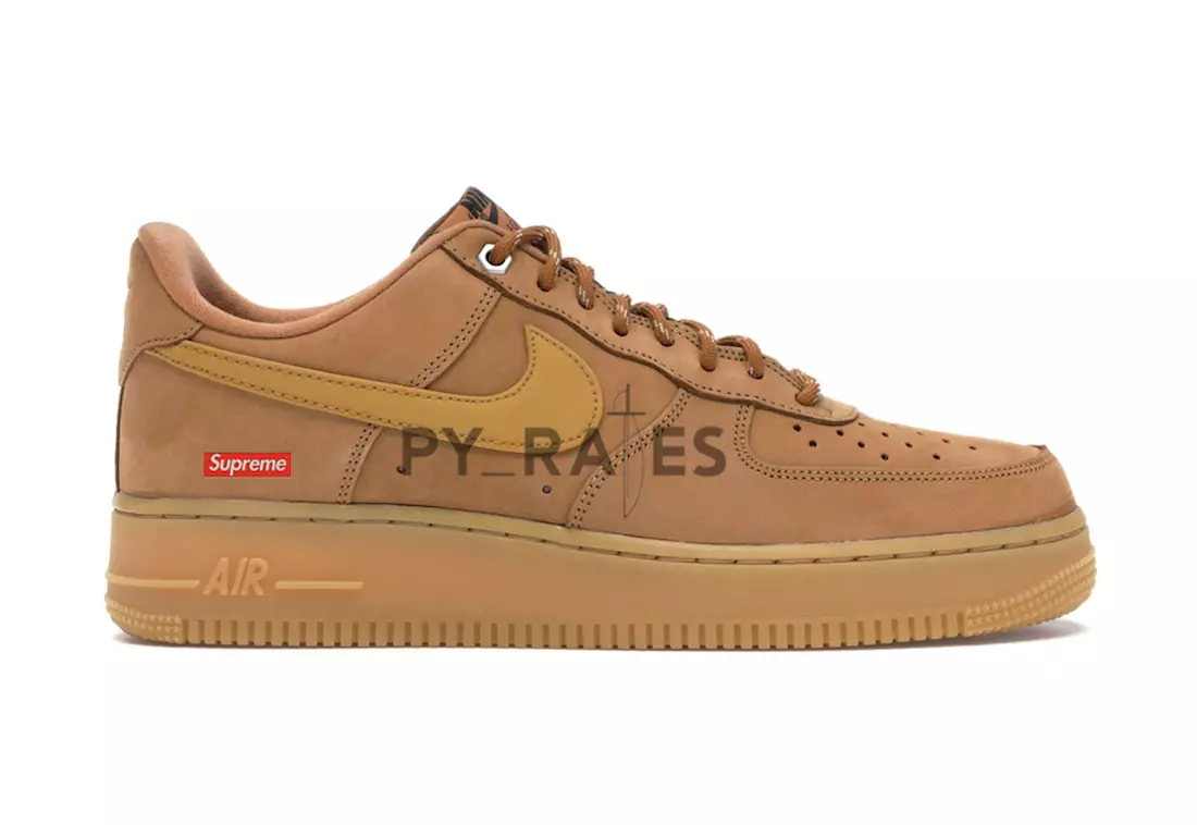 Supreme Nike Air Force 1 Low Flax Releasedatum