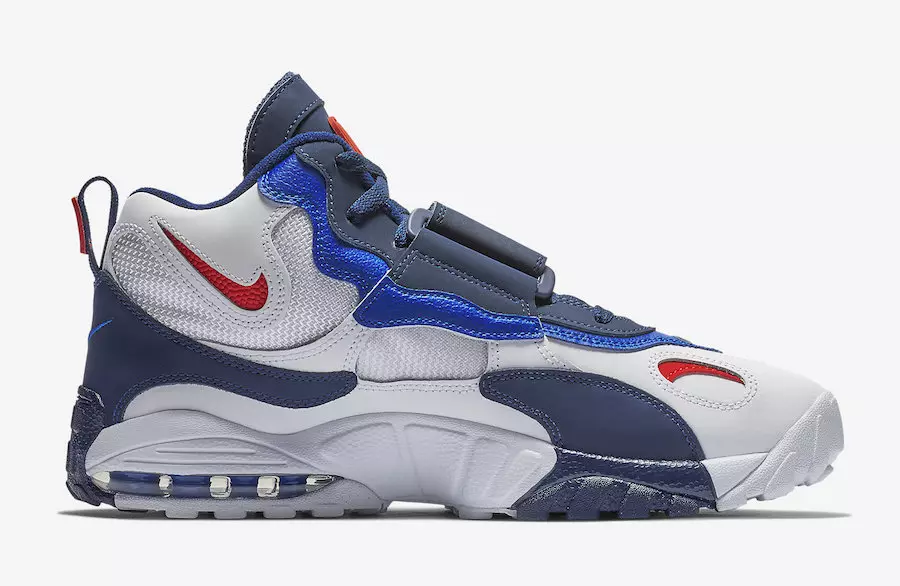 تاریخ انتشار Nike Air Max Speed Turf سفید آبی قرمز BV1165-100