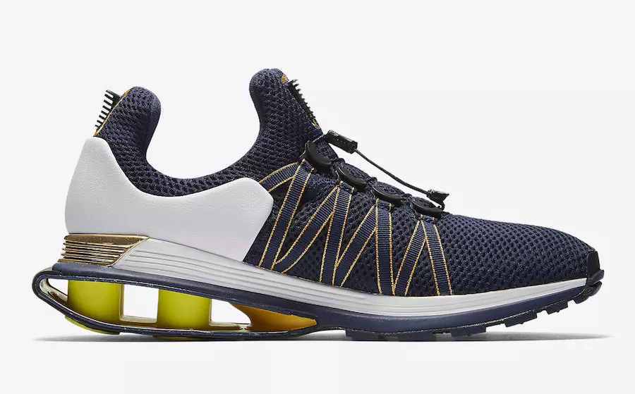 Nike Shox Gravity Midnight Navy Metallic Gold AR1999-400 Data di rilascio