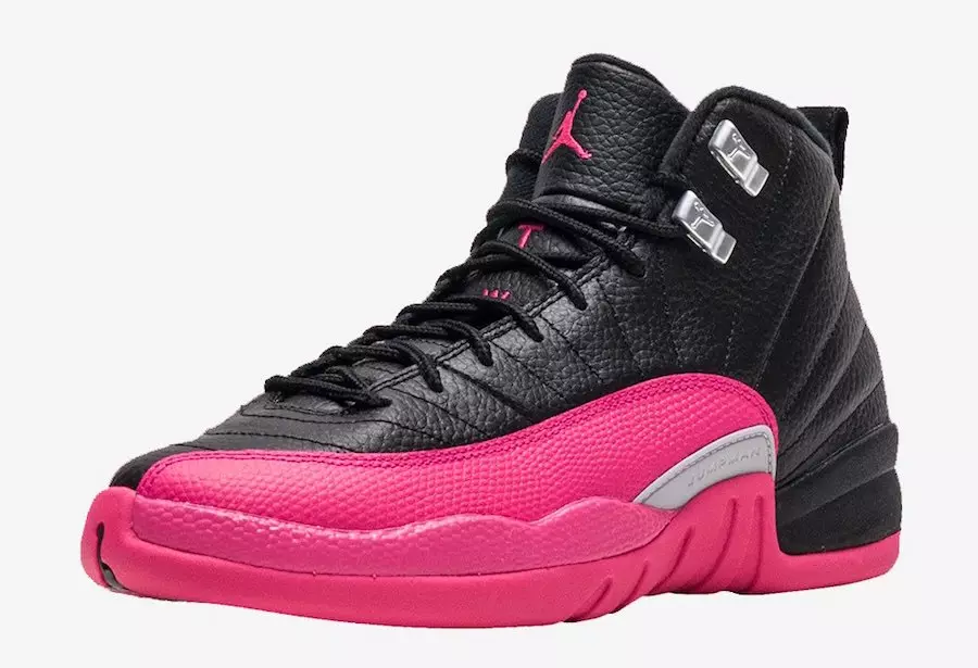 Air Jordan 12 Black Deadly Pink 510815-026