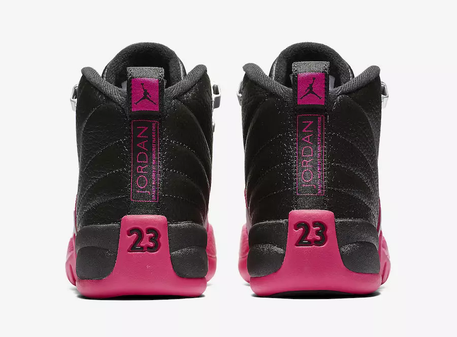 Air Jordan 12 XII Girls Black Pink 510815-026