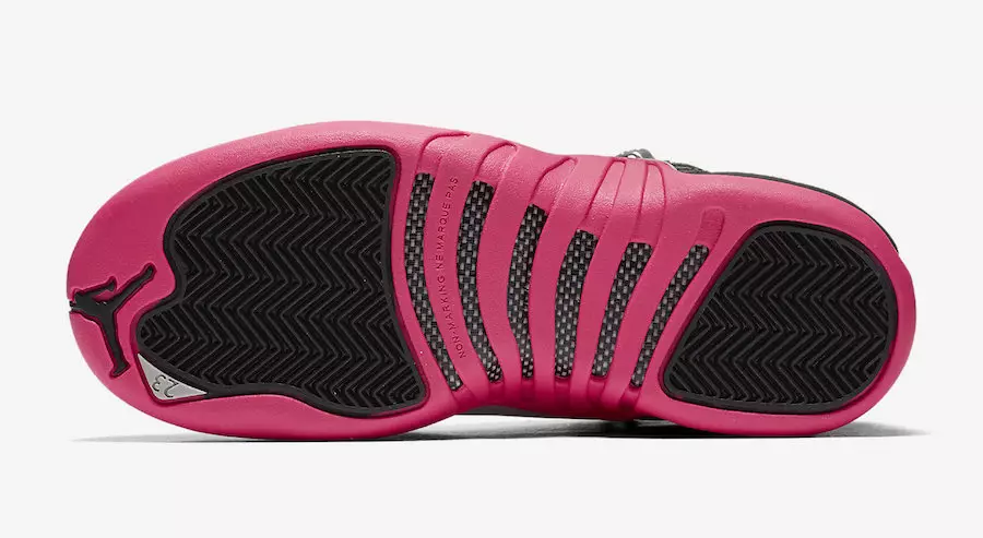 Air Jordan 12 XII Girls Svart Rosa 510815-026