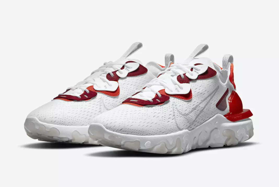 Nike React Vision Blancas Smoke Grey Team Red DM2828-100 Fecha de lanzamiento