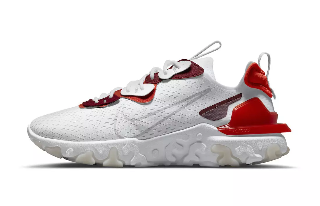 Nike React Vision White Smoke Grey Team Red DM2828-100 Թողարկման ամսաթիվ