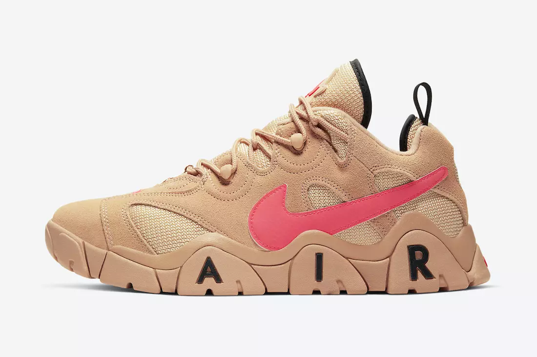 تاریخ انتشار Nike Air Barrage Low Vachetta Tan Laser Crimson CT2290-200