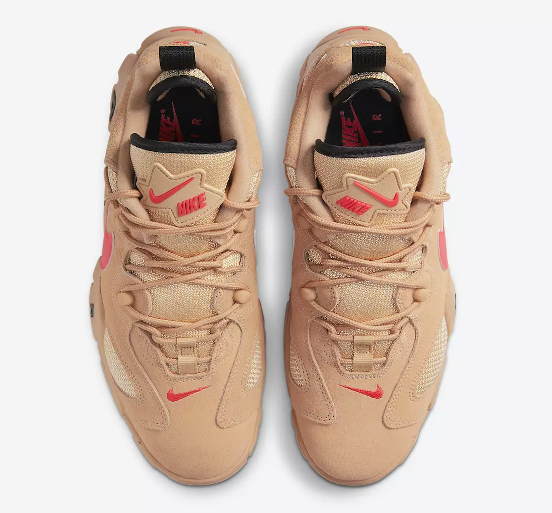 تاریخ انتشار Nike Air Barrage Low Vachetta Tan Laser Crimson CT2290-200