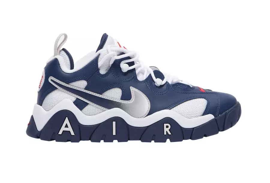 Nike Air Barrage Low Navy White Red CN0060-400 Дата выпуска