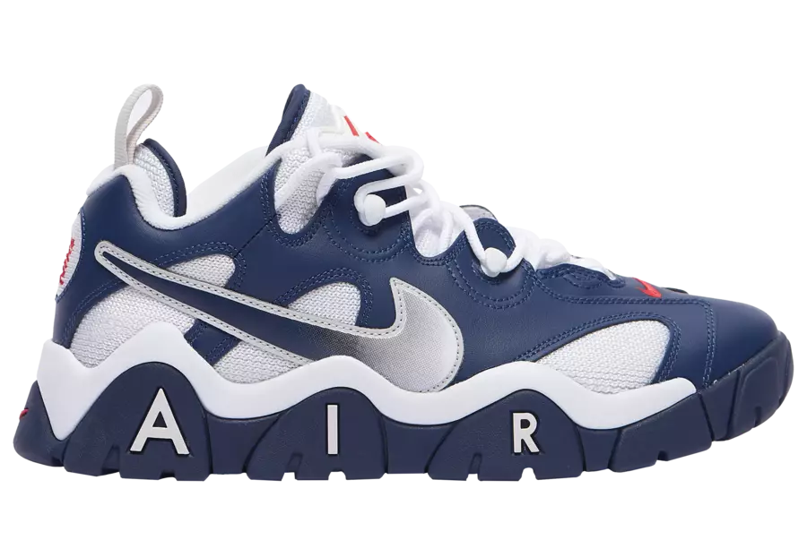 Nike Air Barrage Low Navy White Red CN0060-400 تاريخ الإصدار