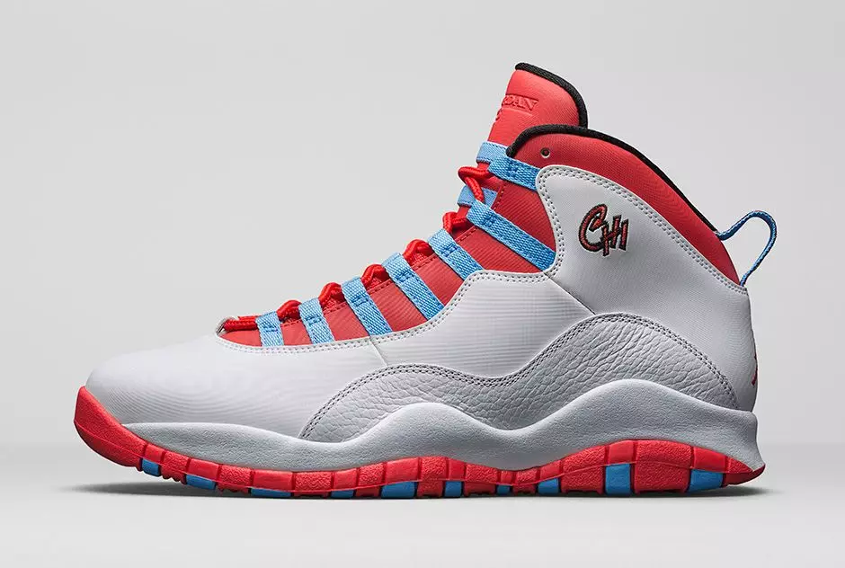 Air Jordan 10 Şehir Koleksiyonu 2016 Chicago Bayrağı Chi