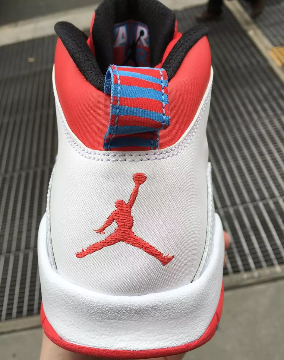 Pacote Cidade Retrô Air Jordan 10 Bandeira de Chicago