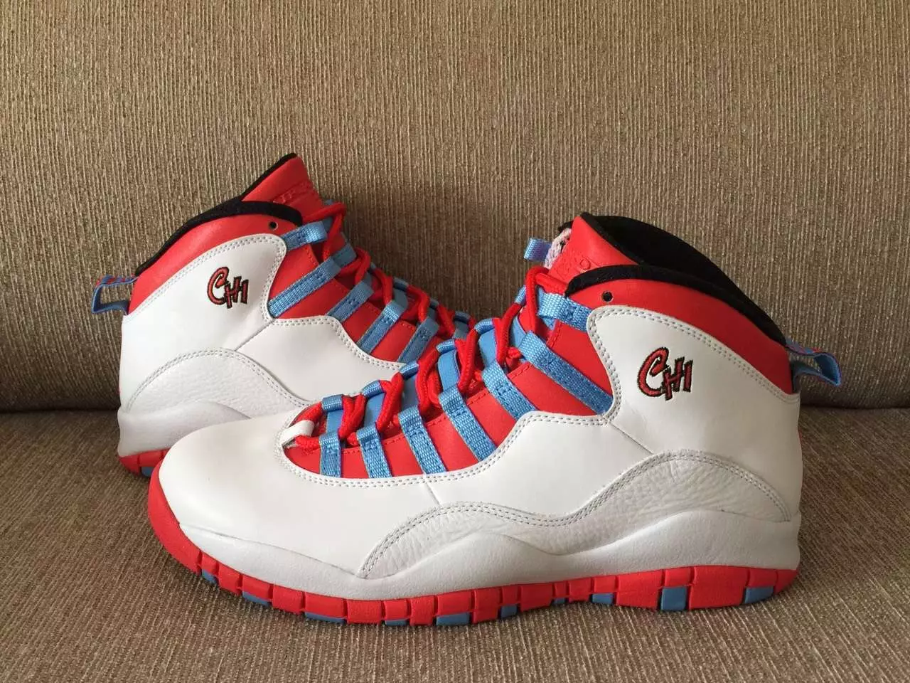 Bandera de Chicago Air Jordan 10 Retro 2016 City Pack