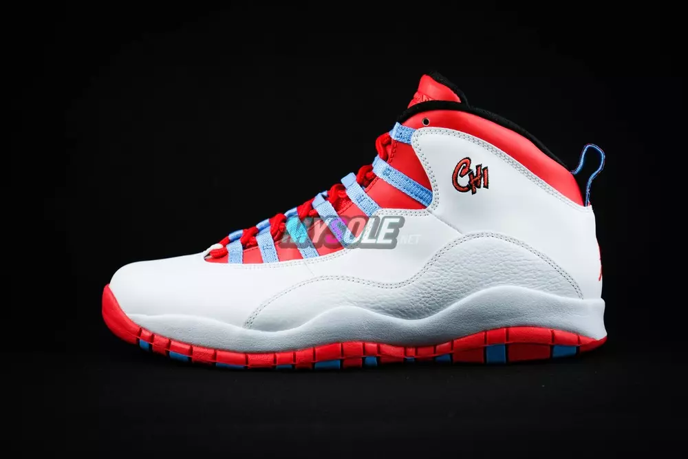 Air Jordan 10 Чикагогийн туг Чи хотын багц