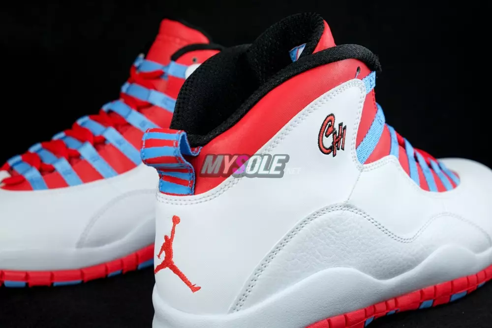 Air Jordan 10 Bendera ya Chicago Chi City Pack