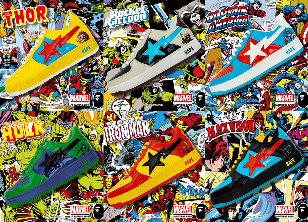 Marvel x Bape Sta Collection Coming Soon