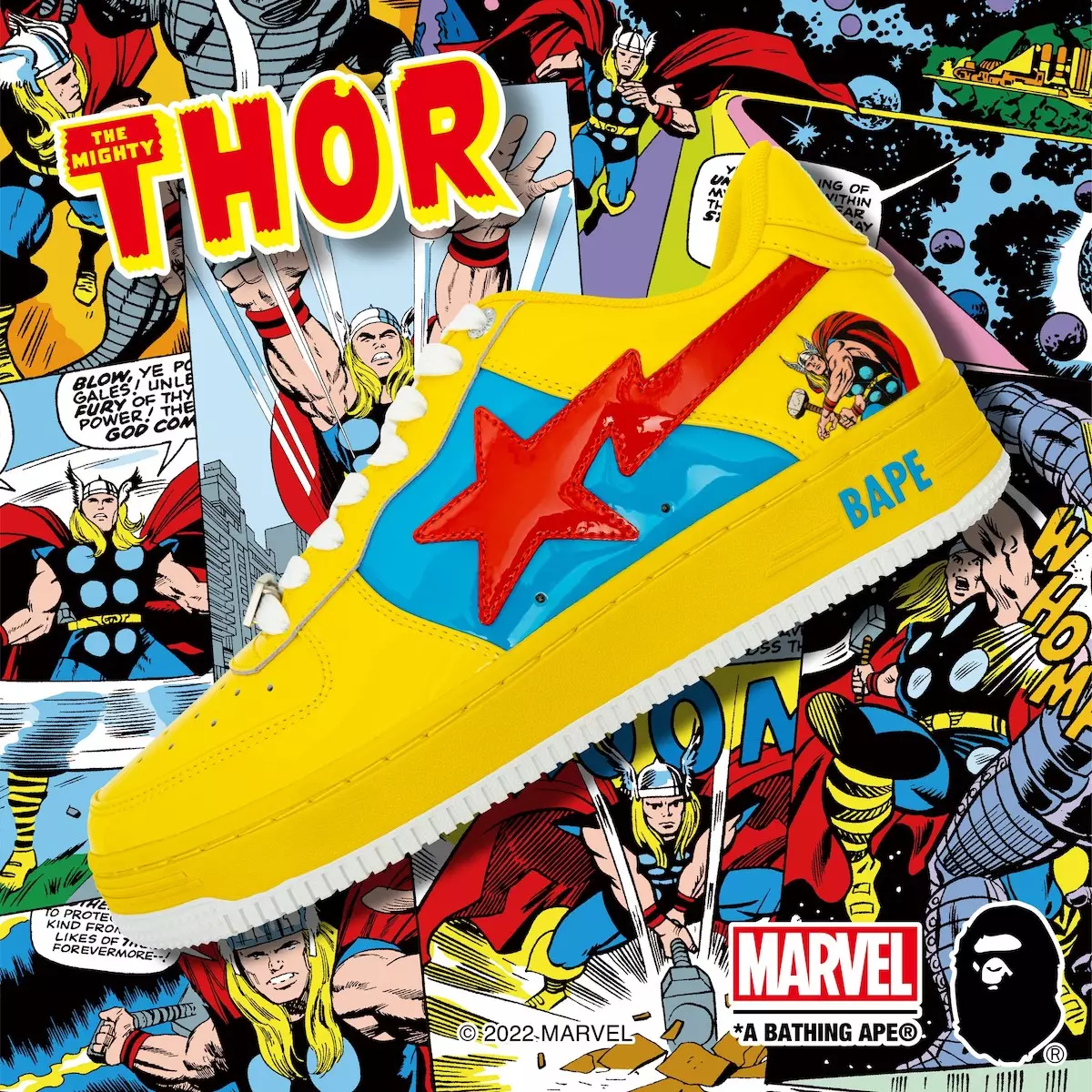 Marvel Bape Sta Thor ဖြန့်ချိသည့်ရက်စွဲ