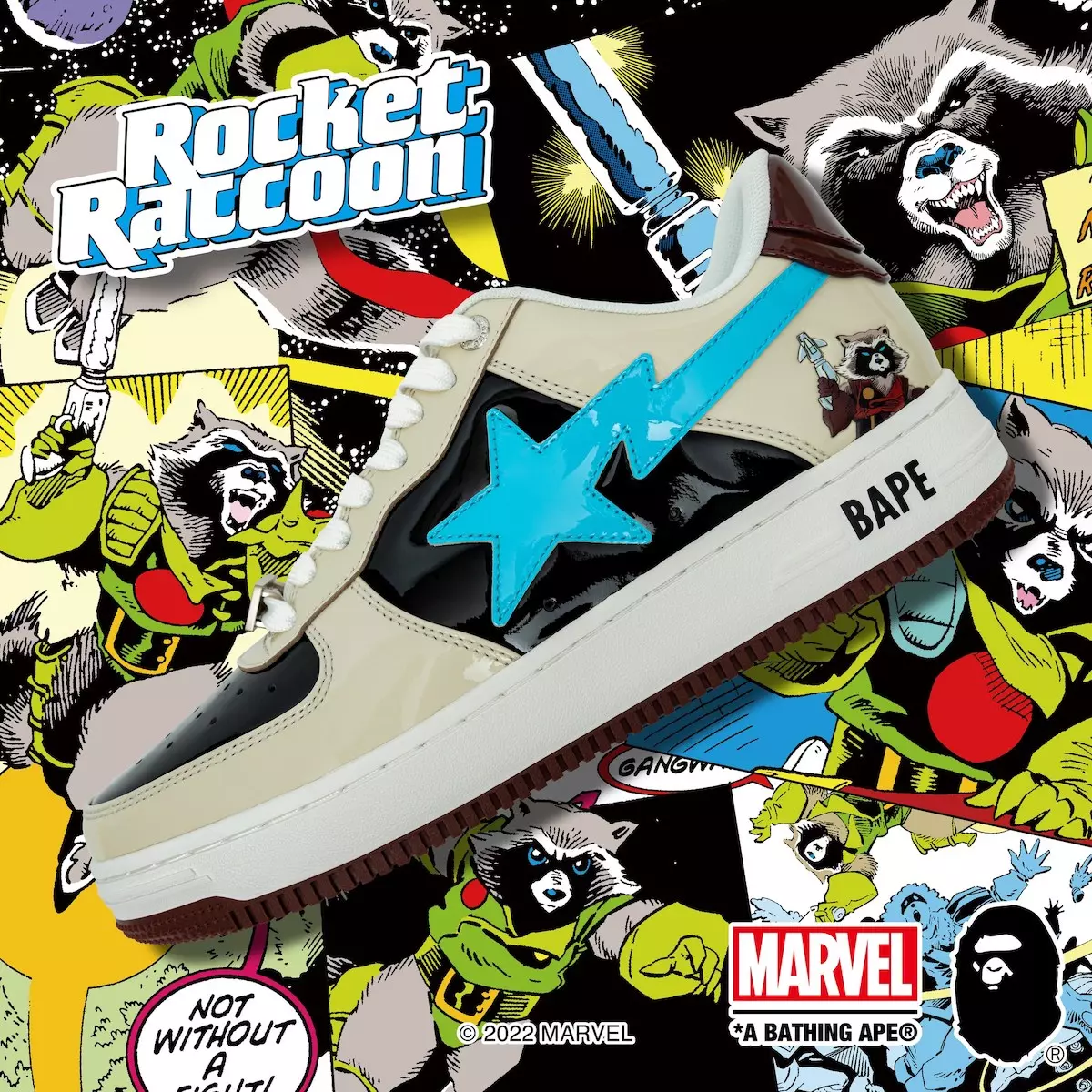 Марвел Bape Sta Rocket Raccoon Санаи барориши