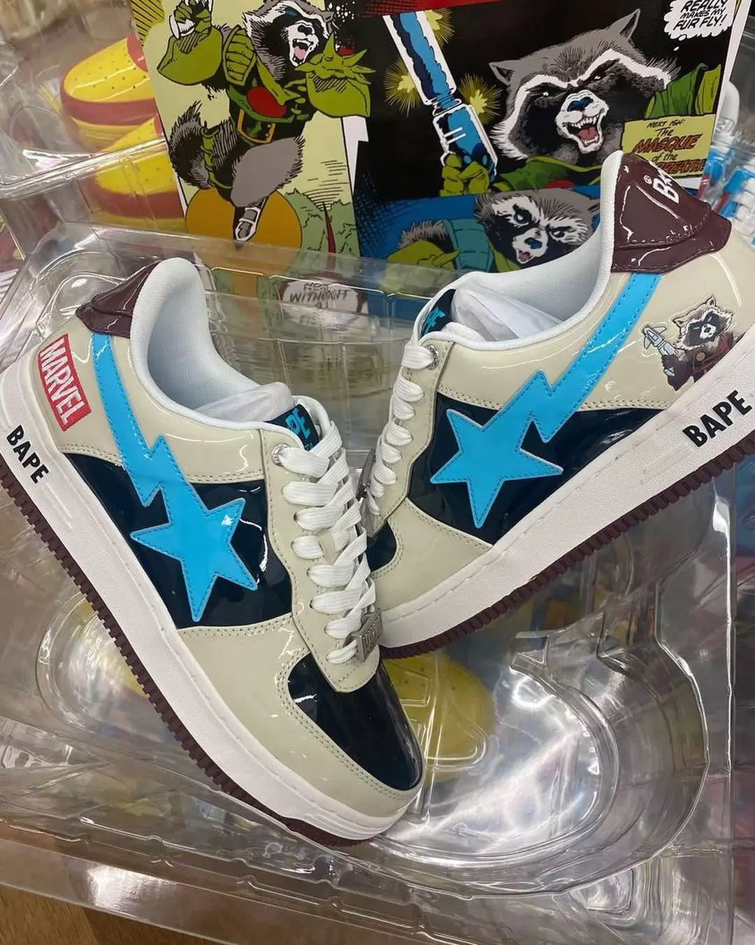 A Marvel Bape Sta Rocket Raccoon 2022 megjelenési dátuma