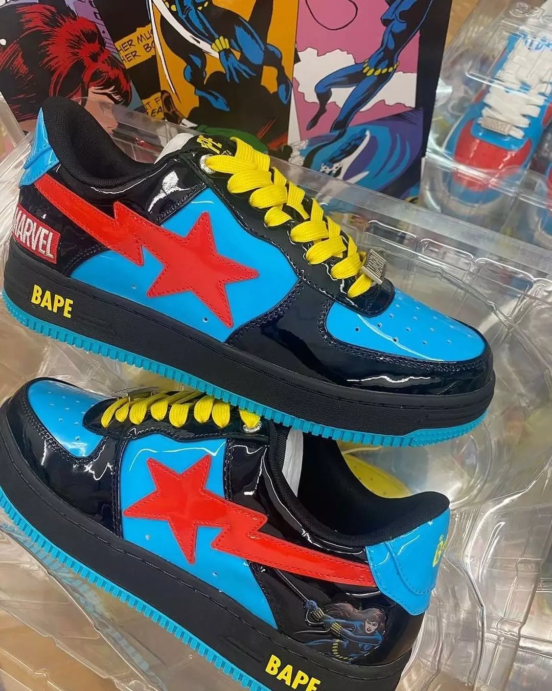 Marvel Bape Sta Black Window 2022 Releasedatum