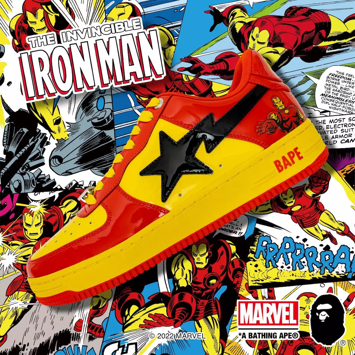 Marvel Bape Sta Iron Man ဖြန့်ချိသည့်နေ့