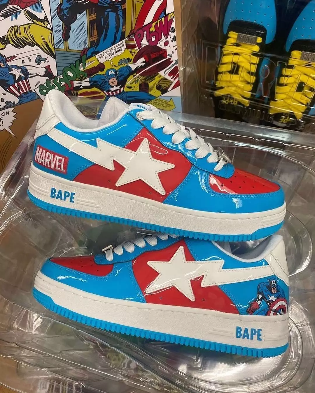 Marvel Bape Sta Captain America 2022 Санаи барориши