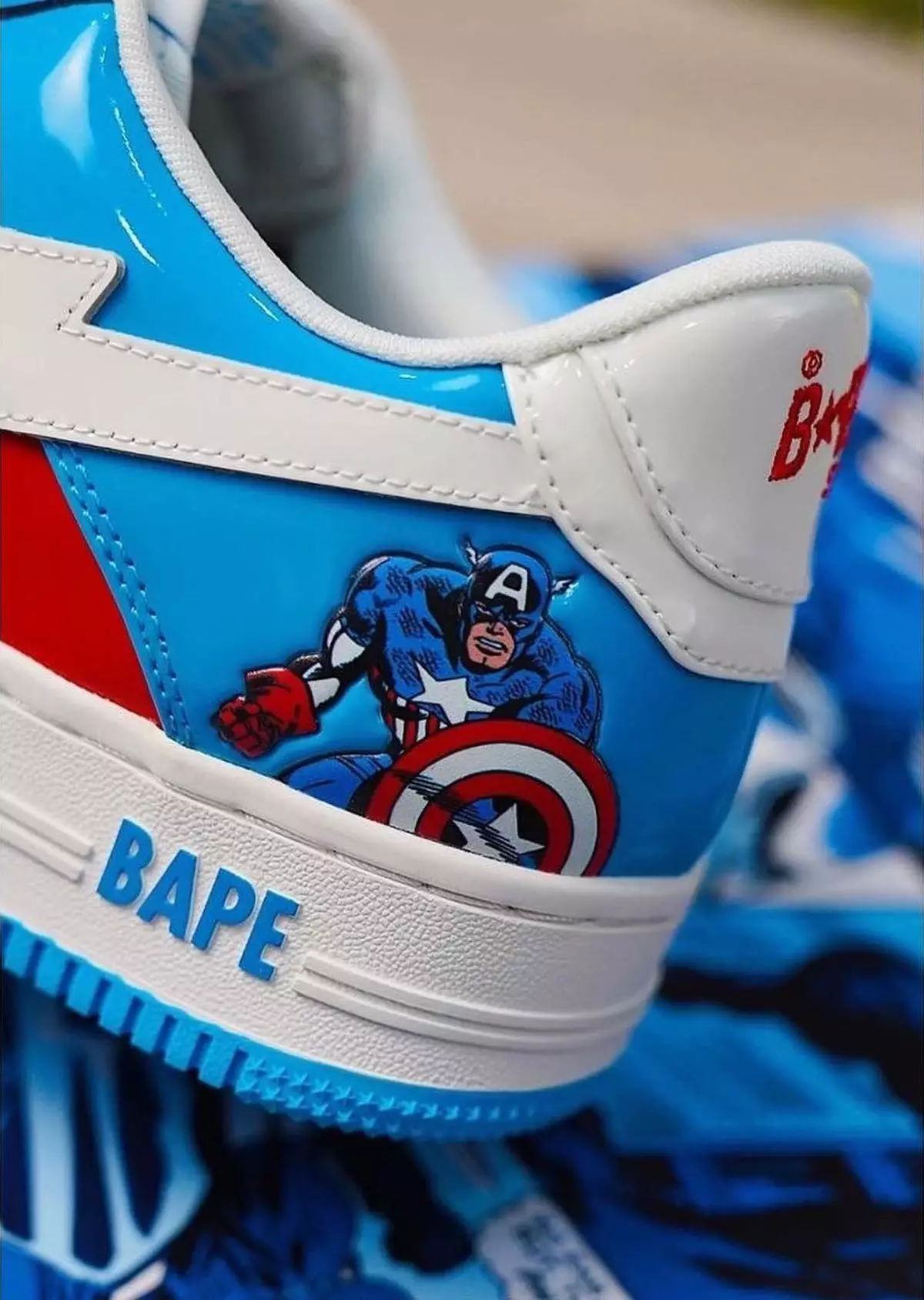 Marvel Bape Sta Капитан Америка 2022