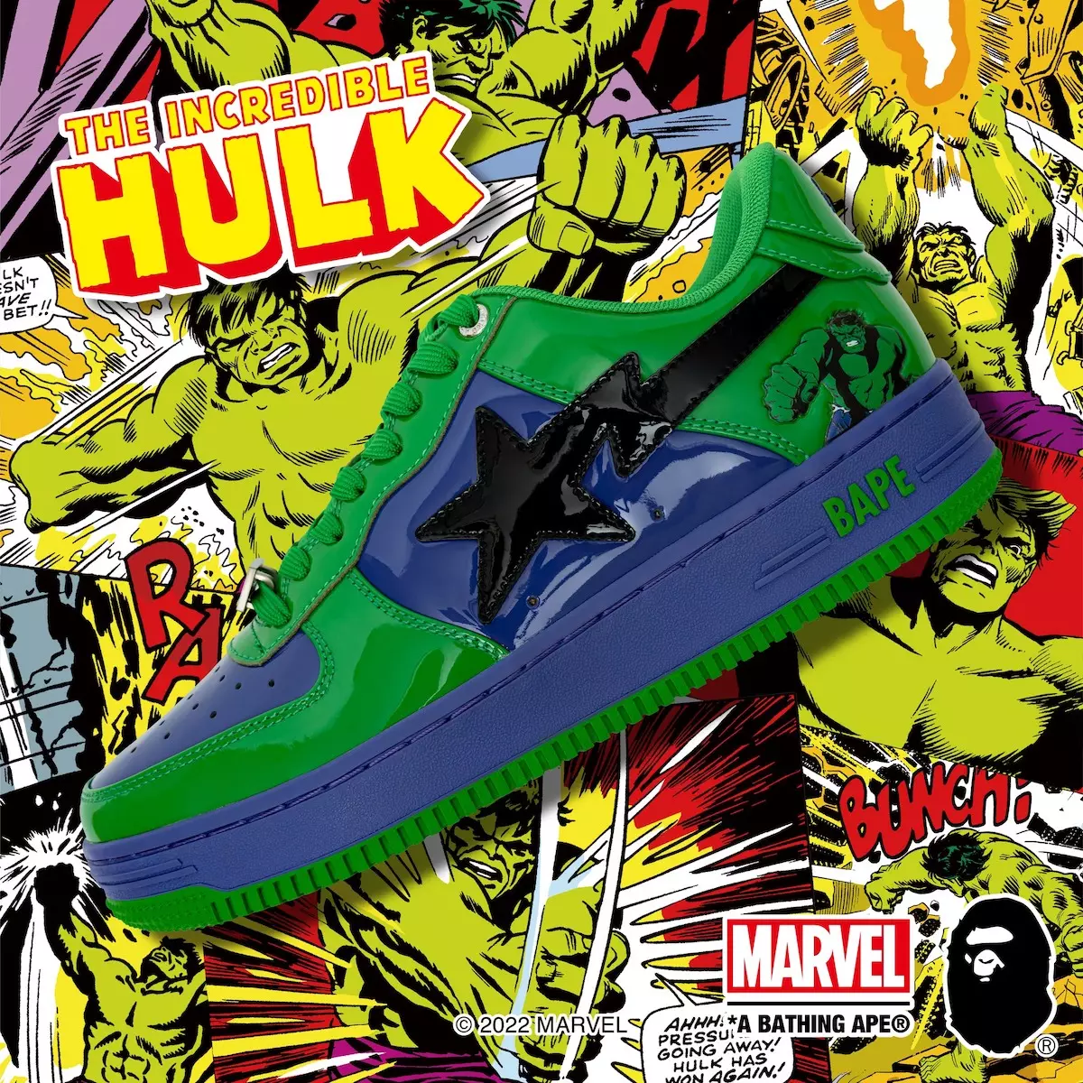 Marvel Bape Sta Hulk релиз датасы