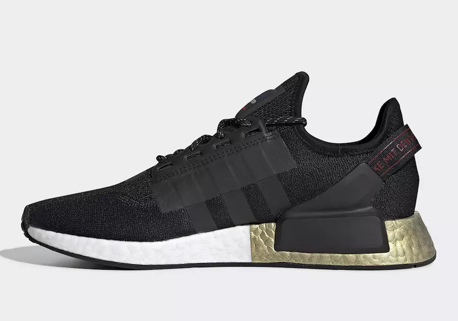 Adidas NMD R1 V2 Black Metallic Gold FW5327 izlaišanas datums