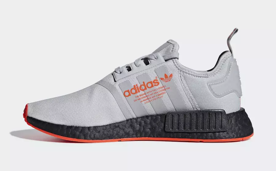 adidas NMD R1 Grey Solar Red F35882 ဖြန့်ချိသည့်ရက်စွဲ