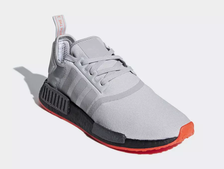 adidas NMD R1 Grey Solar Red F35882 Дата на издаване