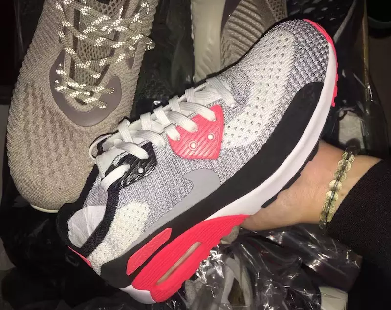 Nike Flyknit Air Max 90 Infrarot Frühjahr 2017