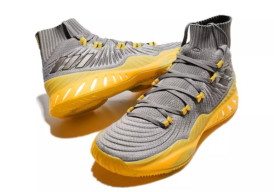 adidas Crazy Explosive Primeknit 2017 မီးခိုးရောင် အဝါရောင်