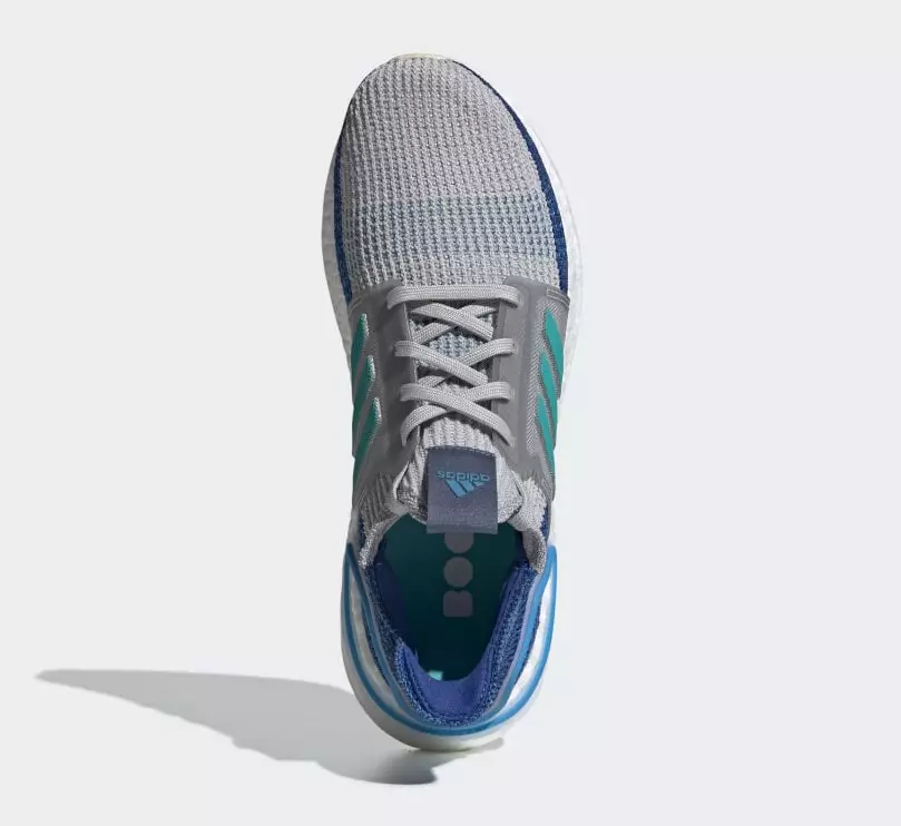 Adidas Ultra Boost 2019 Gray Shock Cyan F35240 Data de lançamento