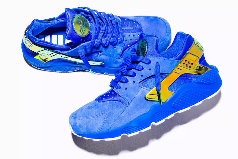 نایک نایک LA Huarache Blue Suede