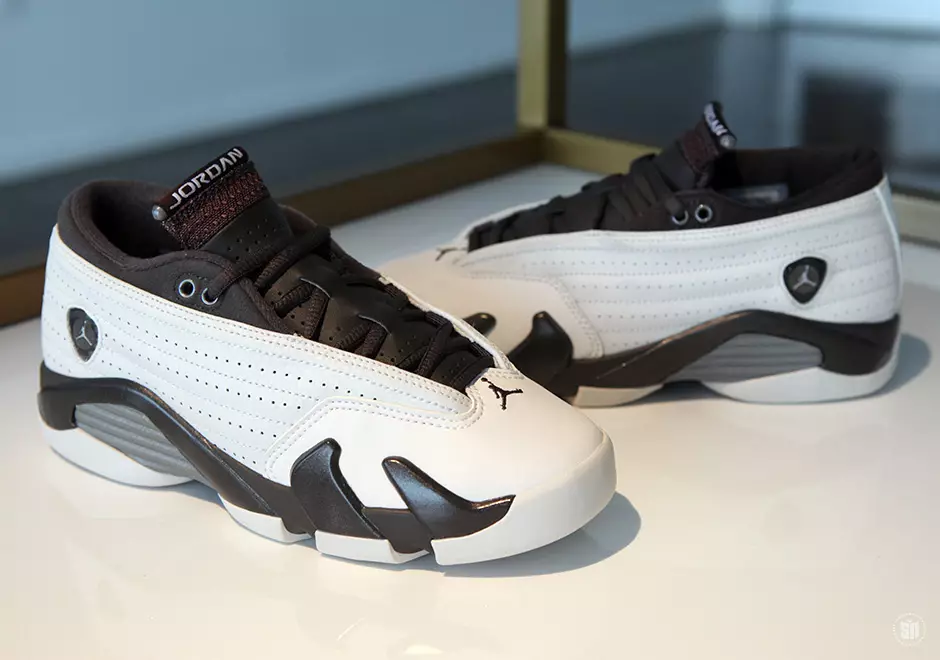 Air Jordan 14 Low GS Blanc Phantom Pewter Dark Storm