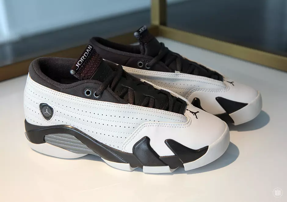 Air Jordan 14 Low GS White Grey Holiday 2015