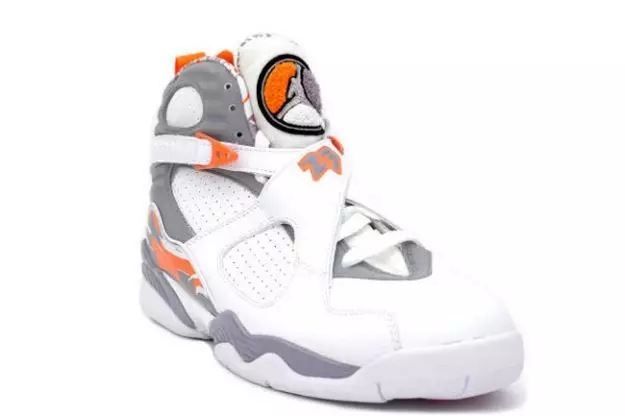 Air Jordan 8 Цагаан улбар шар өнгийн галт мөнгөлөг үл үзэгдэх 2007