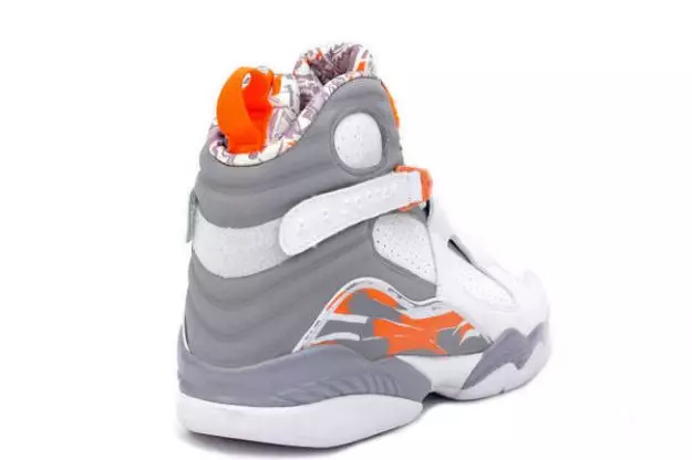 Air Jordan 8 White Orange Blaze Silver Stealth 2007