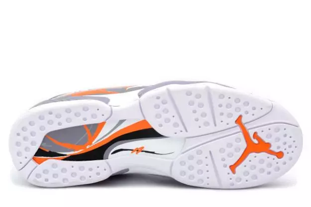 Air Jordan 8 White Orange Blaze Silver Stealth 2007. gadā