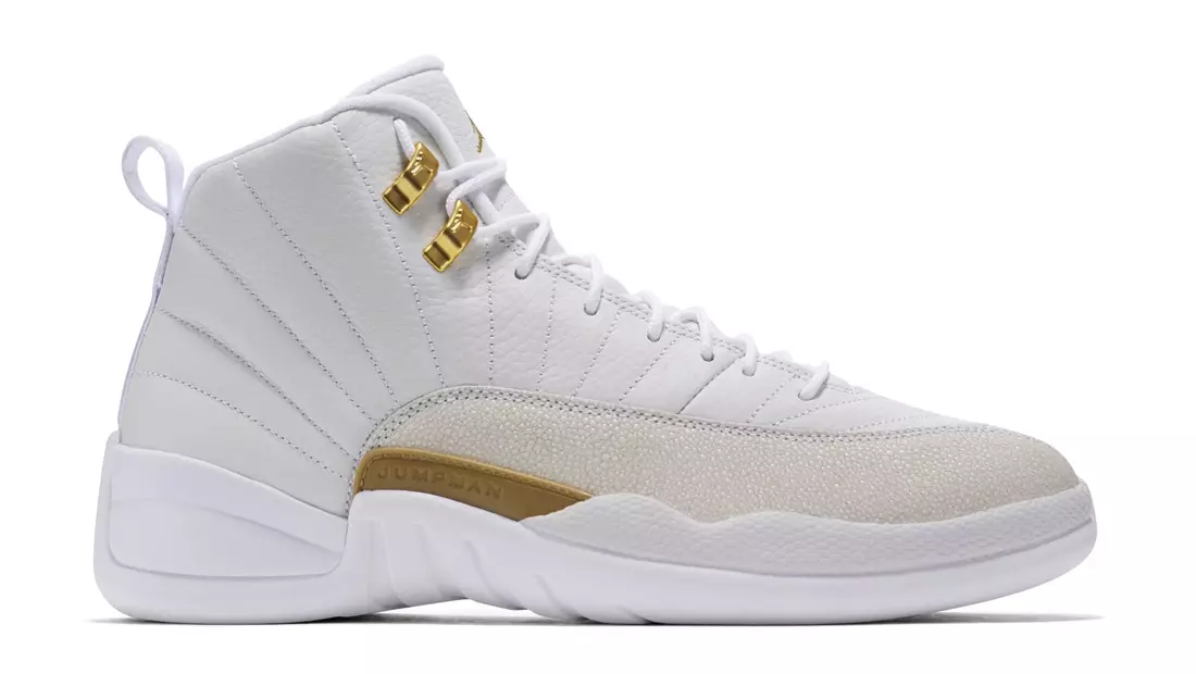 10 Teratas Keluaran Air Jordan 2016 Air Jordan 12 OVO Emas Putih