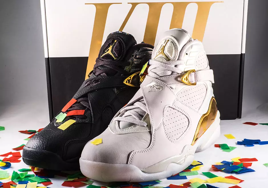 Jordan 8 Confetti Cigar Champagne Championship Pakki