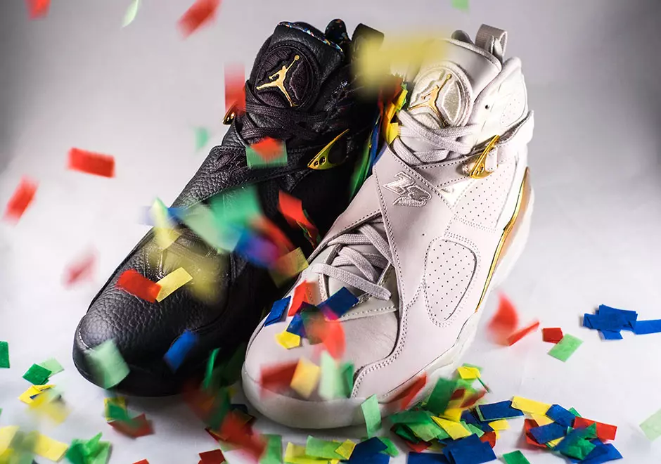 Jordan 8 Confetti Cigar Champagne Championship Pack