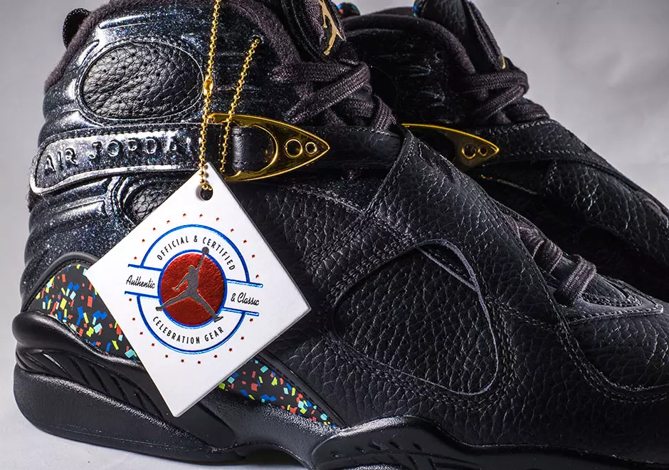 Jordan 8 Confetti Cigar შამპანურის ჩემპიონატის პაკეტი