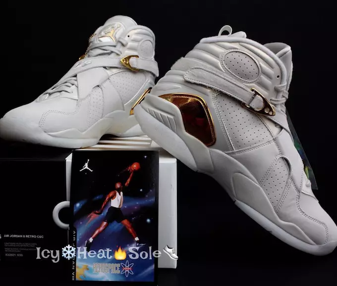 Pakkett tal-Kampjonat Air Jordan 8 Champagne Confetti