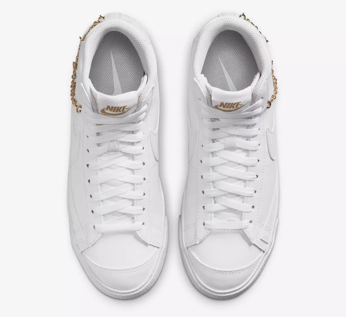 Nike Blazer Mid Luck Charms White Gold DM0850-100 تاريخ الإصدار