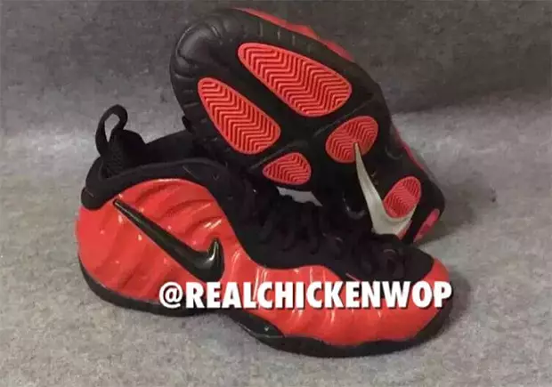 Nike Air Foamposite Pro Qırmızı Qara 2016