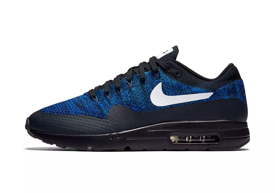 Black Blue Nike Air Max 1 Ultra Flyknit