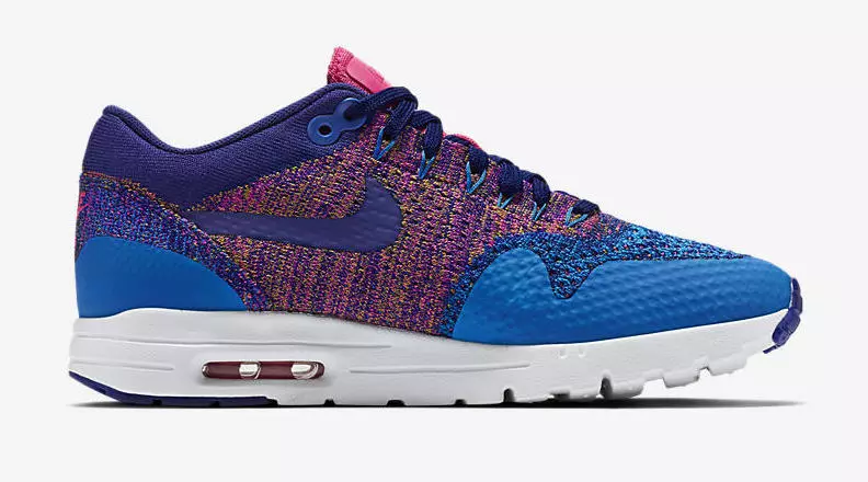 Multicolor Nike Air Max 1 Ultra Flyknit Albastru Roz