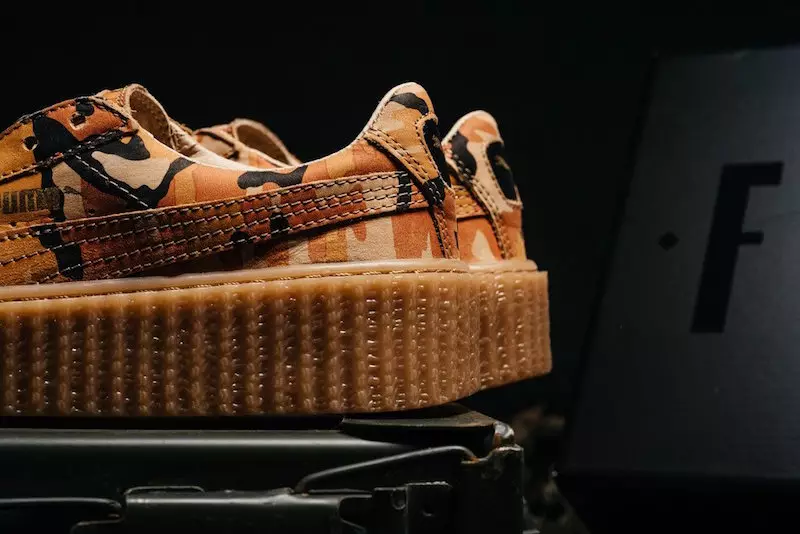 Rihanna x PUMA Suede Creeper Orange Camo Release Date