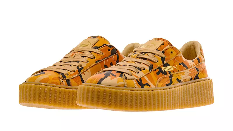 Rihanna x PUMA Suede Creeper Orange Camo გამოსვლის თარიღი